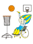 車椅子ツインバスケットボール